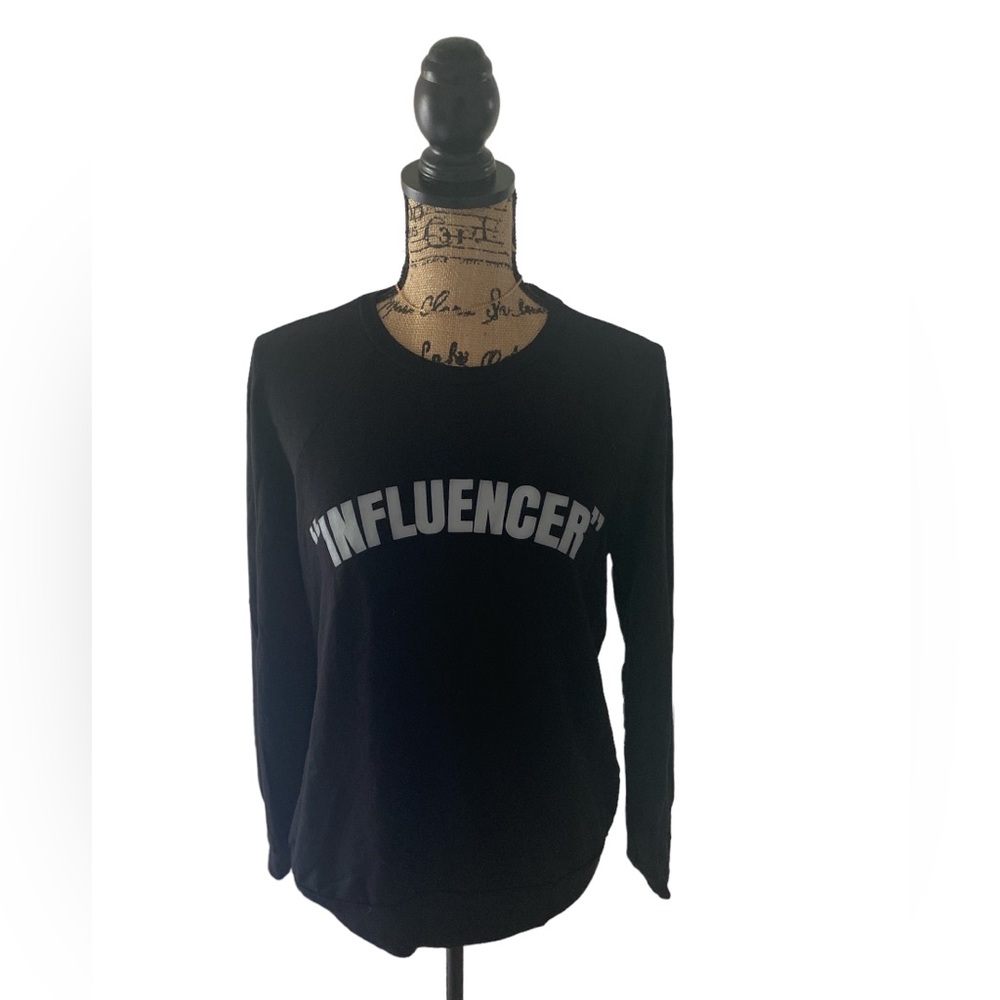 Black “Influencer” Top. Size small shown